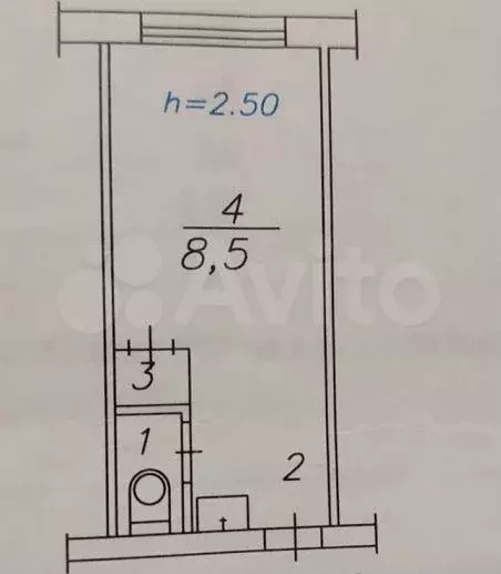 Квартира-студия, 14 м, 4/5 эт. - Фото 0