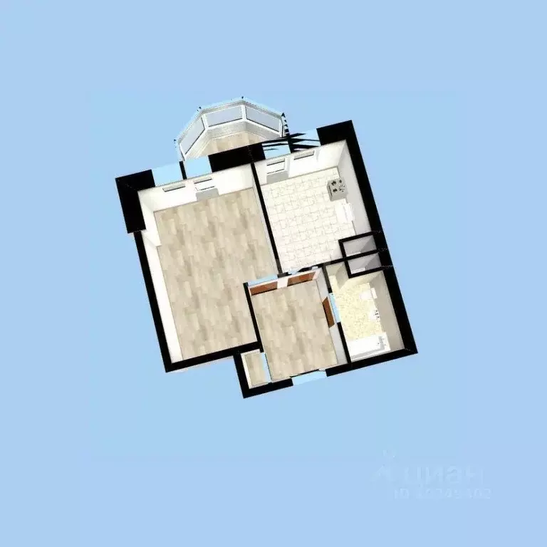 1-к кв. Башкортостан, Уфа Бакалинская ул., 19 (36.9 м) - Фото 0