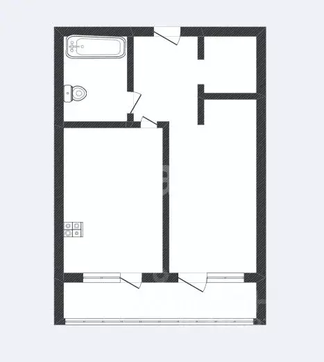 1-к кв. Смоленская область, Смоленск просп. Гагарина, 39Б (50.0 м) - Фото 1