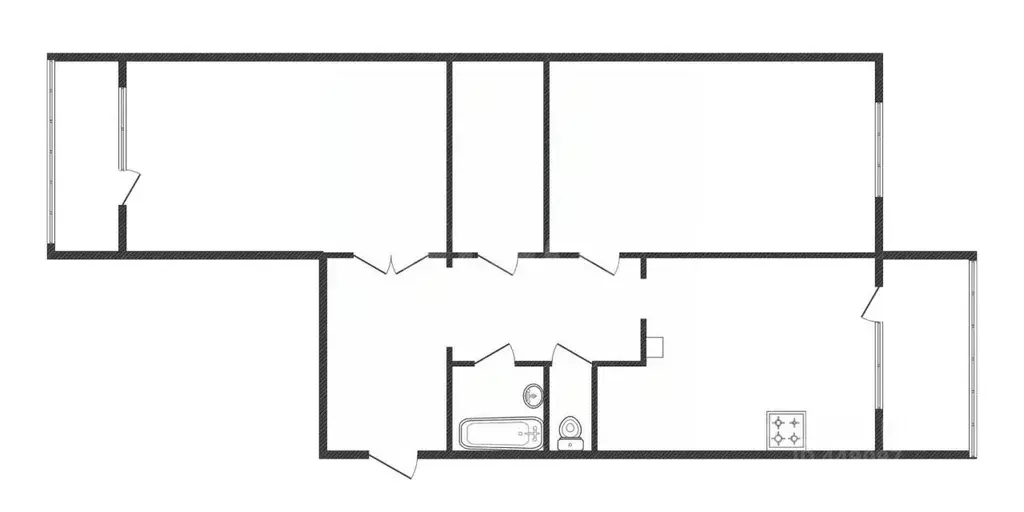 2-к кв. Смоленская область, Вязьма Смоленская ул., 16К3 (81.1 м) - Фото 2