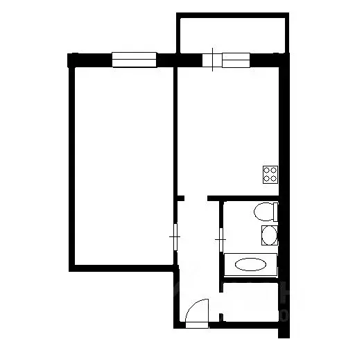 1-к кв. Санкт-Петербург Полевая Сабировская ул., 47к1 (50.0 м) - Фото 1