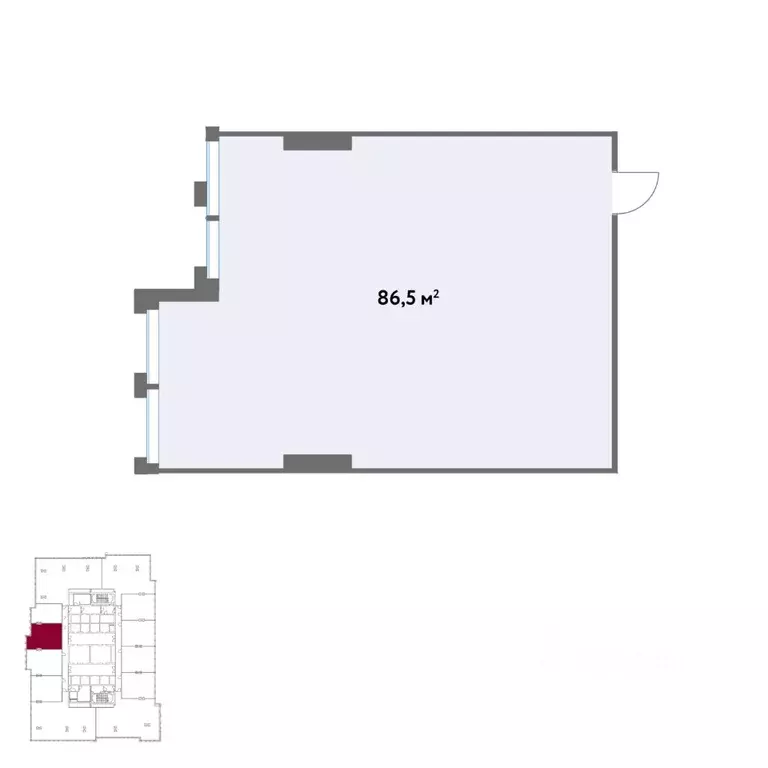 Офис в Москва Кинематографический кв-л,  (87 м) - Фото 2