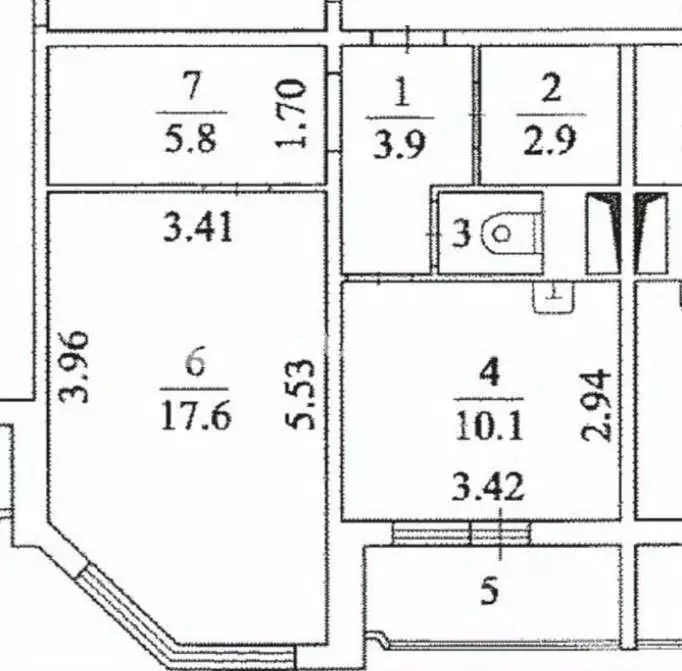 1-к кв. Московская область, Мытищи Юбилейная ул., 16 (42.0 м) - Фото 2