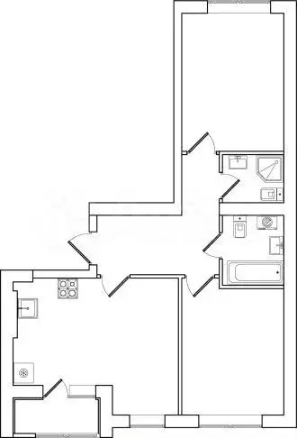 2-к. квартира, 57,7 м, 3/4 эт. - Фото 0