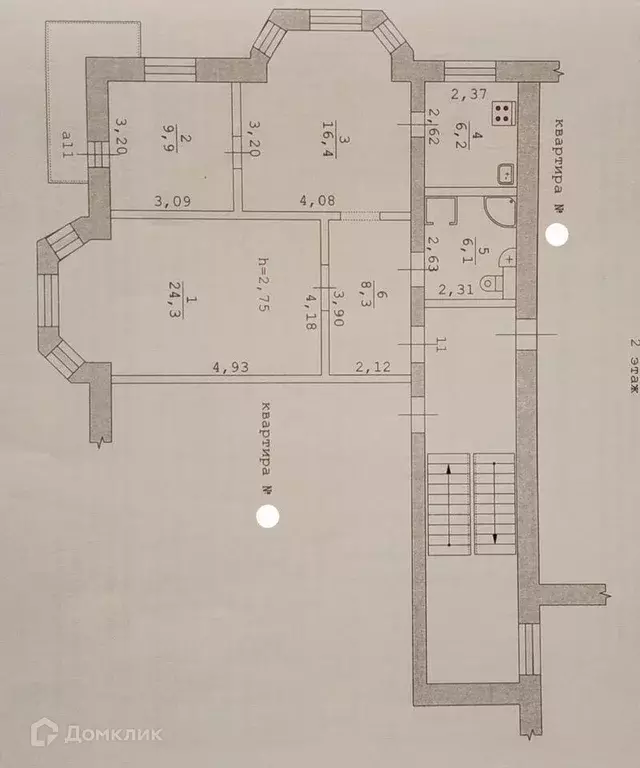 Продаётся 3-к квартира, 71.2 м - Фото 0