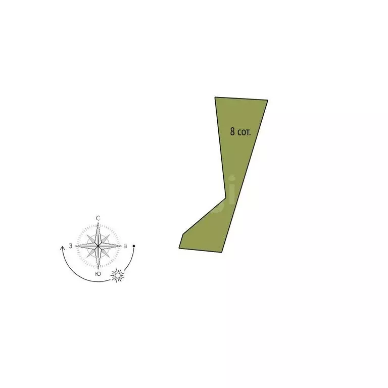 Участок в Белгород, микрорайон Репное, 4-й Бирюзовый переулок (8 м) - Фото 1