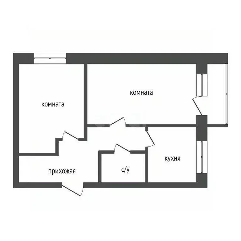 2-к кв. Красноярский край, Красноярск 9 Мая ул., 83 (51.6 м) - Фото 2