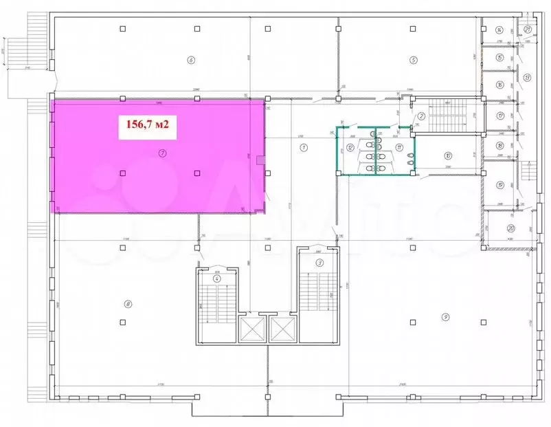 Офис, 156.7 м - Фото 1