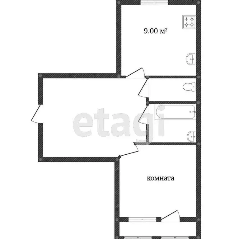 1-комнатная квартира: Миасс, улица Романенко, 4 (40.6 м) - Фото 1
