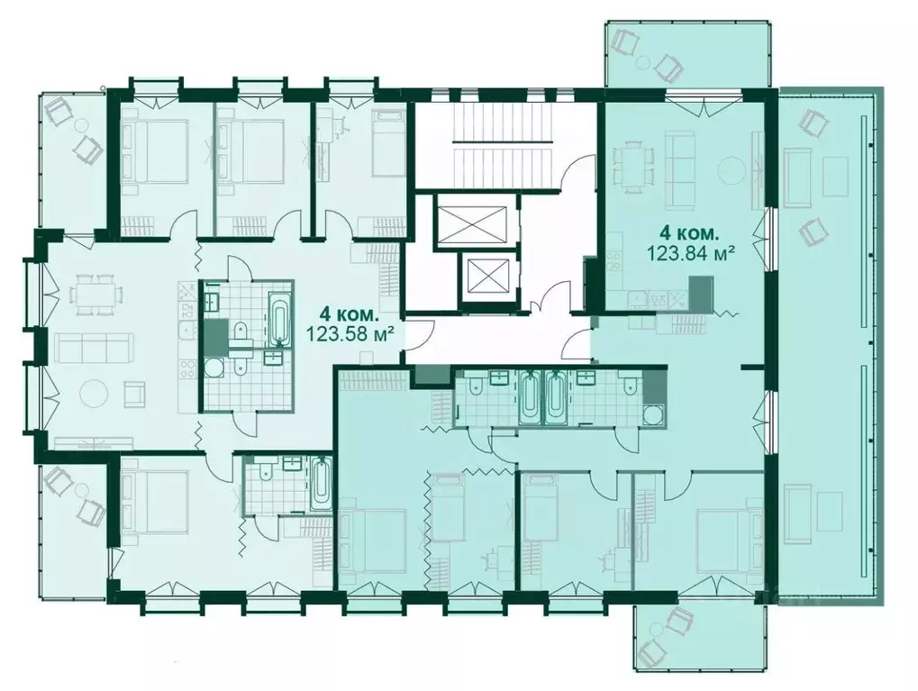 4-к кв. Санкт-Петербург Магнитогорская ул., 3к2 (124.3 м) - Фото 0