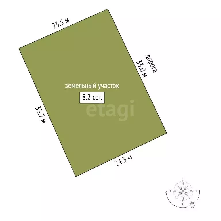 Участок в Костромской район, Самсоновское сельское поселение, СНТ ... - Фото 1