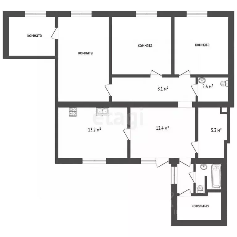 4-к кв. Крым, Черноморское пгт ул. Морская, 40А (97.5 м) - Фото 2