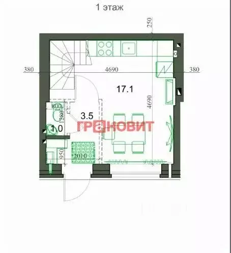 2-к кв. Новосибирская область, Новосибирский район, Мичуринский ... - Фото 1