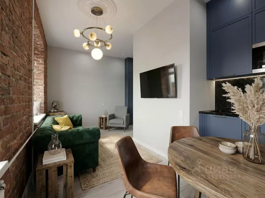 Студия Санкт-Петербург ул. Ленина, 20 (18.0 м) - Фото 1