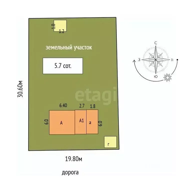 Дом в Хабаровский край, Комсомольск-на-Амуре ул. Ново-Киевская, 15 (48 ... - Фото 2