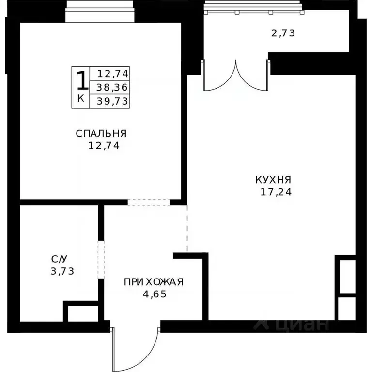 1-к кв. Нижегородская область, Нижний Новгород Ленгородок мкр, Мед ... - Фото 1