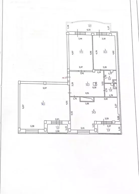3-к кв. Оренбургская область, Оренбург Комсомольская ул., 199/1 (120.0 ... - Фото 1