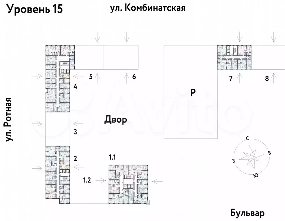 Квартира-студия, 22,7 м, 15/21 эт. - Фото 1