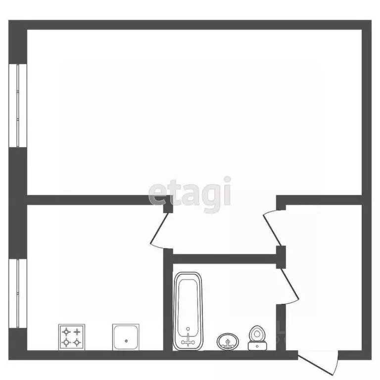 1-к кв. Мордовия, Саранск ул. Терешковой, 16 (30.0 м) - Фото 1