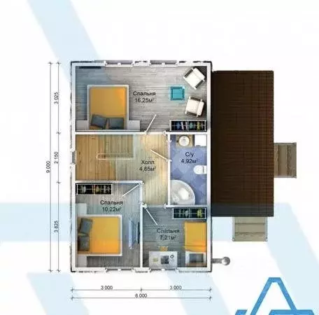 Дом в Московская область, Домодедово Гальчино Сити кп, 281 (105 м) - Фото 2