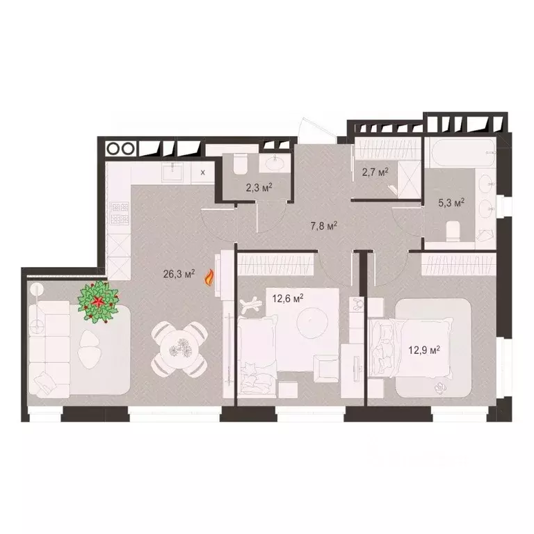 2-к кв. Рязанская область, Рязань пос. Шпалозавода, Окская Стрелка ... - Фото 1