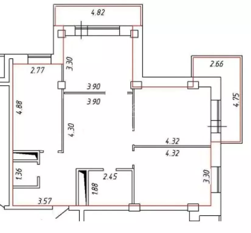 3-комнатная квартира: Долгопрудный, Московская улица, 58к3 (90.5 м) - Фото 1