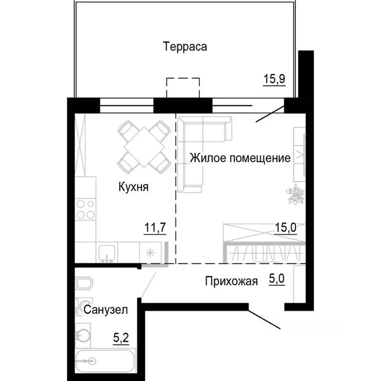 1-к кв. Приморский край, Владивосток ул. Бринера (36.7 м) - Фото 0