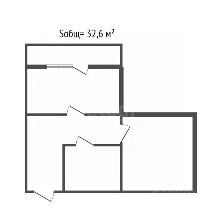 1-к кв. Брянская область, Брянск просп. Станке Димитрова, 65 (32.6 м) - Фото 1