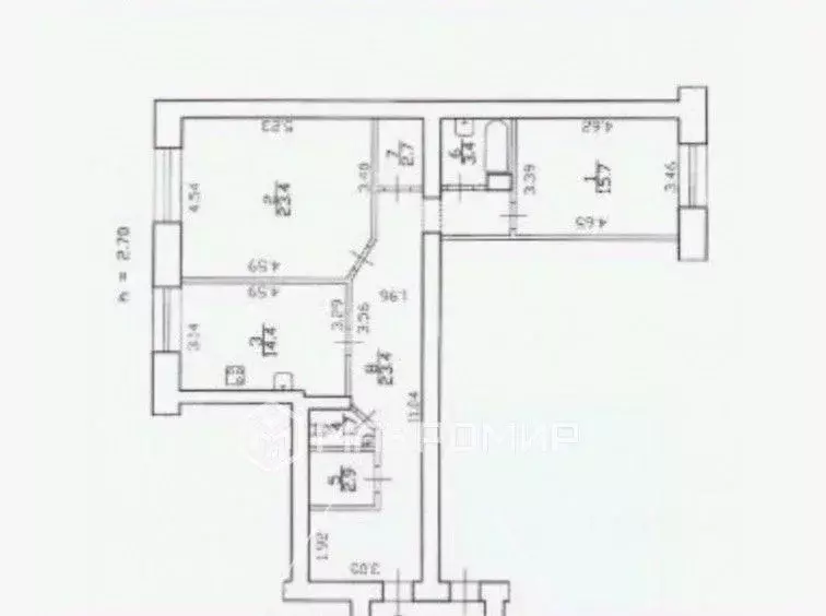 2-к кв. Санкт-Петербург Учебный пер., 2 (87.6 м) - Фото 1