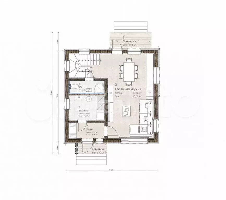 Дом 118 м на участке 7 сот. - Фото 1