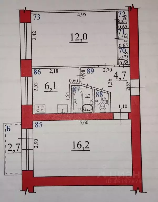 2-к кв. Самарская область, Самара ул. Свободы, 175 (43.0 м) - Фото 2