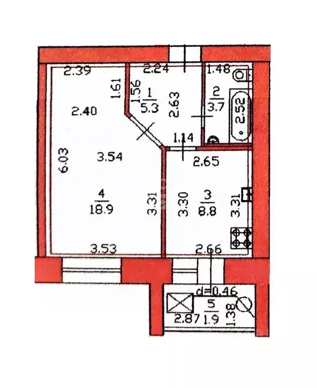 1-к кв. Марий Эл, Йошкар-Ола ул. Чернякова, 3А (39.5 м) - Фото 2