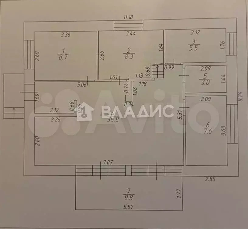 Дом 89,4 м на участке 6,96 га - Фото 0