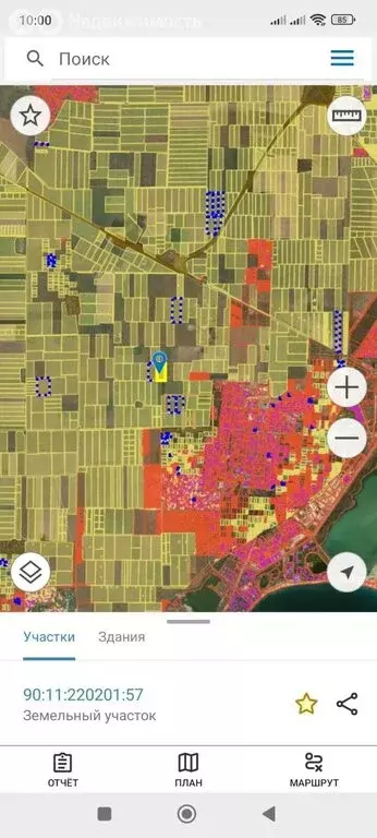 Участок в Сакский район, село Уютное (920 м) - Фото 1