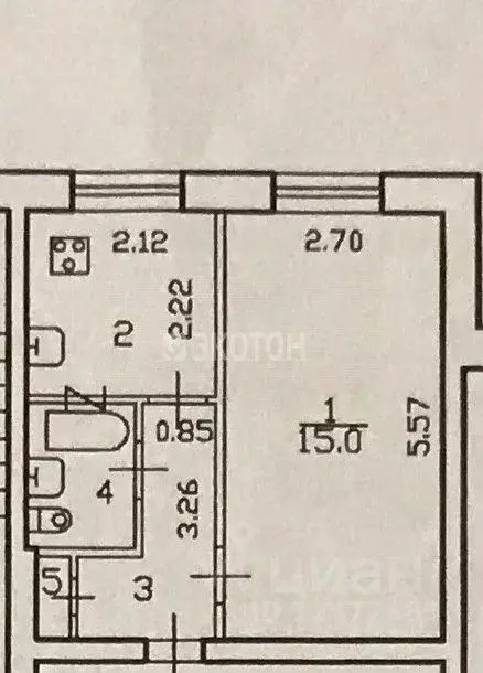 1-к кв. Санкт-Петербург Московский просп., 220 (26.2 м) - Фото 2