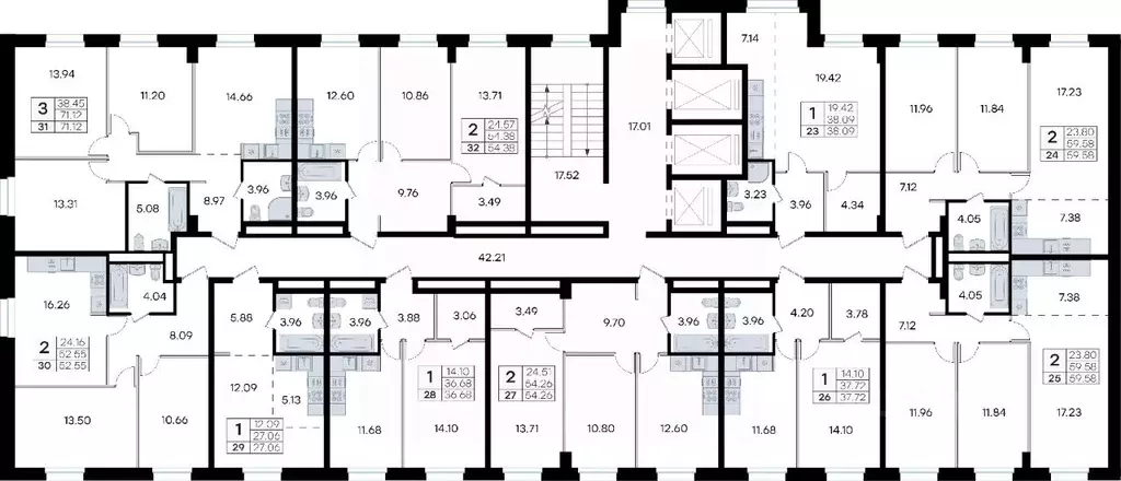 3-к кв. Приморский край, Владивосток ул. Тухачевского, 80 (71.12 м) - Фото 2
