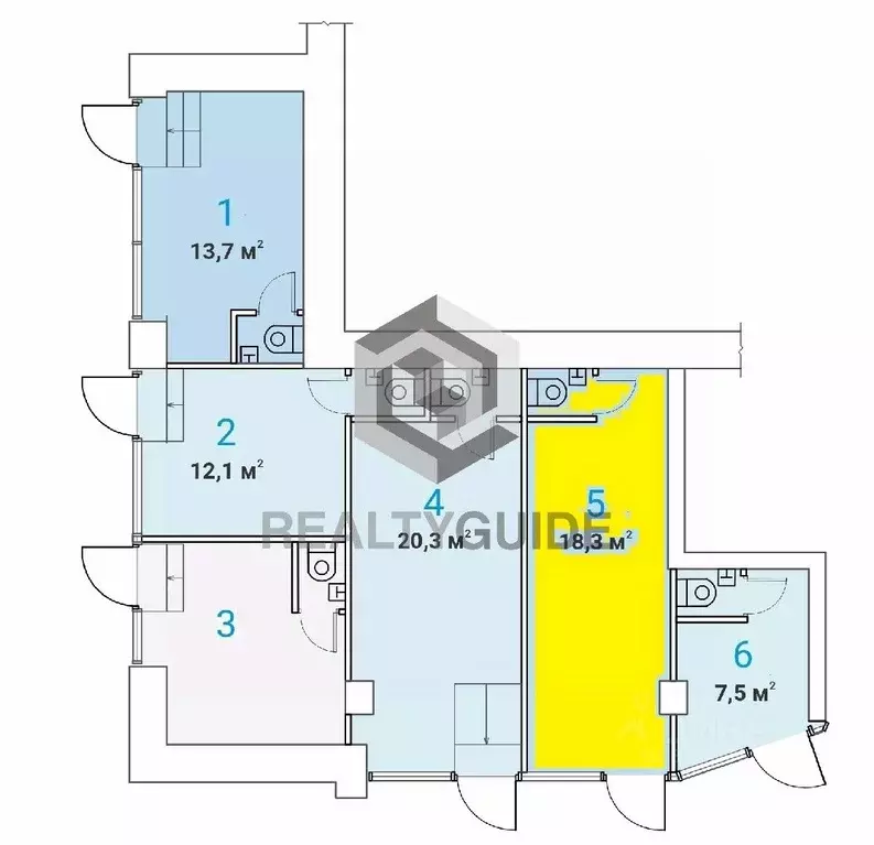 Помещение свободного назначения в Москва просп. Мира, 97 (18 м) - Фото 1