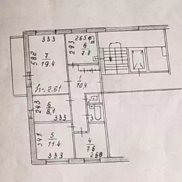 4-к. квартира, 69,6 м, 3/9 эт. - Фото 0