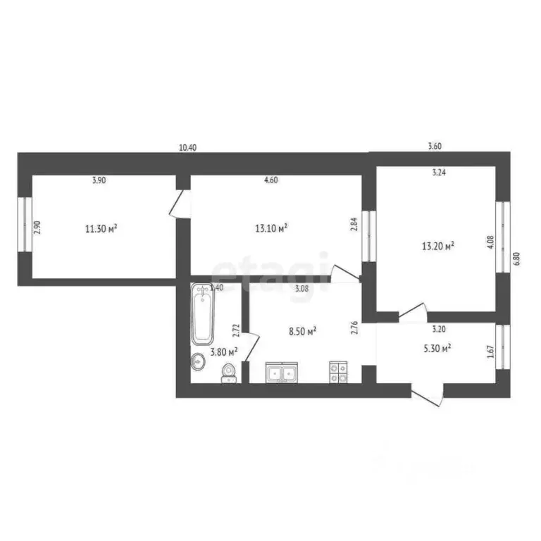 3-к кв. Краснодарский край, Анапа Терская ул., 110 (65.0 м) - Фото 2