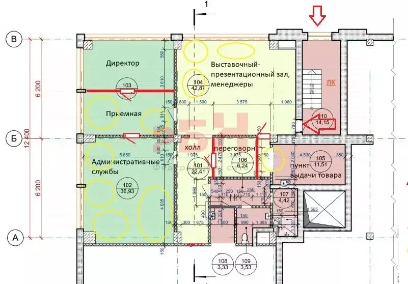 Офис в Свердловская область, Екатеринбург ул. Радищева, 55 (165 м) - Фото 2