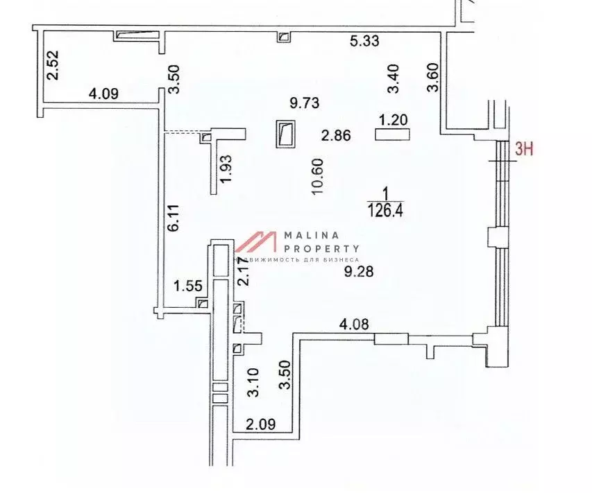Торговая площадь в Москва ул. Костикова, 4к1 (125 м) - Фото 2