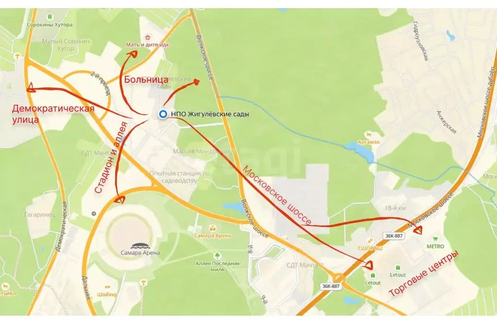 Участок в Самарская область, Самара НПО Жигулевские сады тер.,  (6.0 ... - Фото 2