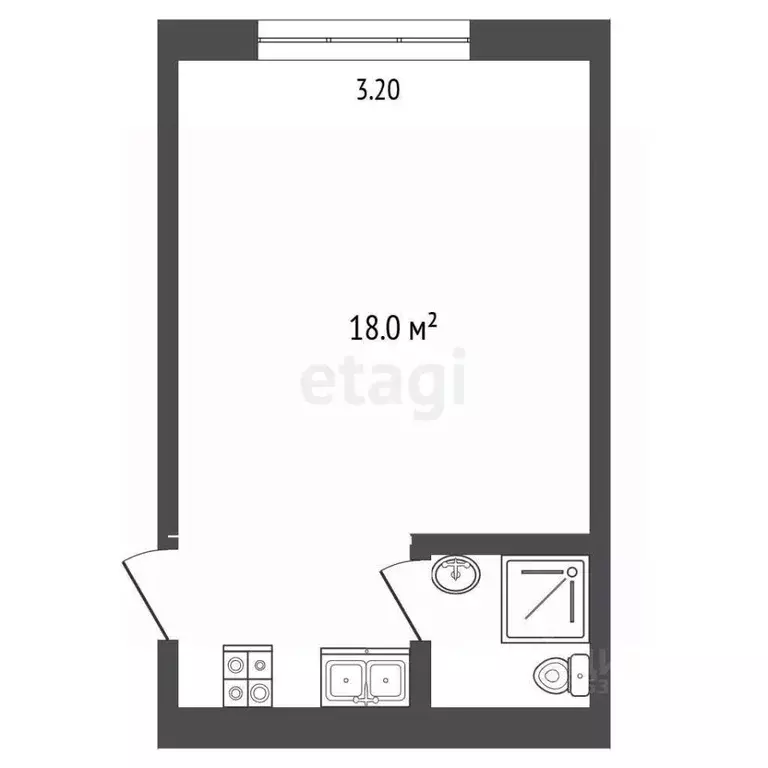 Студия Ростовская область, Ростов-на-Дону Северный мкр, ул. Волкова, ... - Фото 1