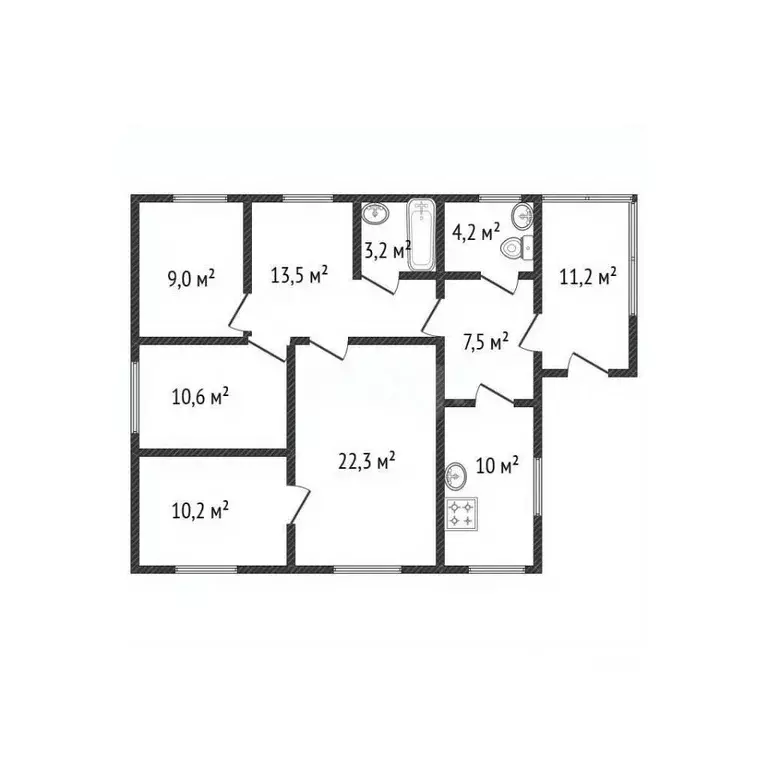 Дом в Белгородская область, Валуйский муниципальный округ, с. ... - Фото 2