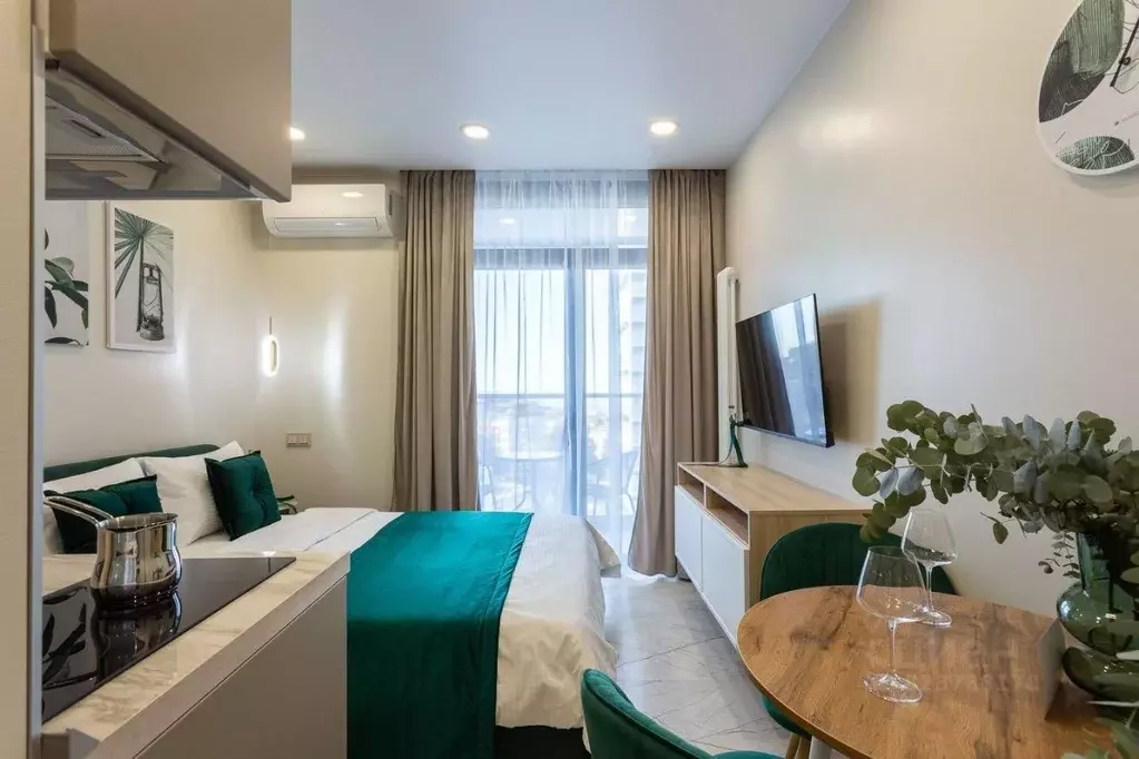 Студия Краснодарский край, Сочи Бытха мкр, ул. Ясногорская, 16/2к11 ... - Фото 2