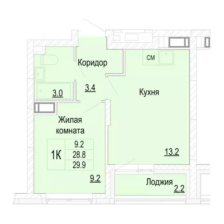 1-к кв. Нижегородская область, Нижний Новгород Новая Кузнечиха жилой ... - Фото 0