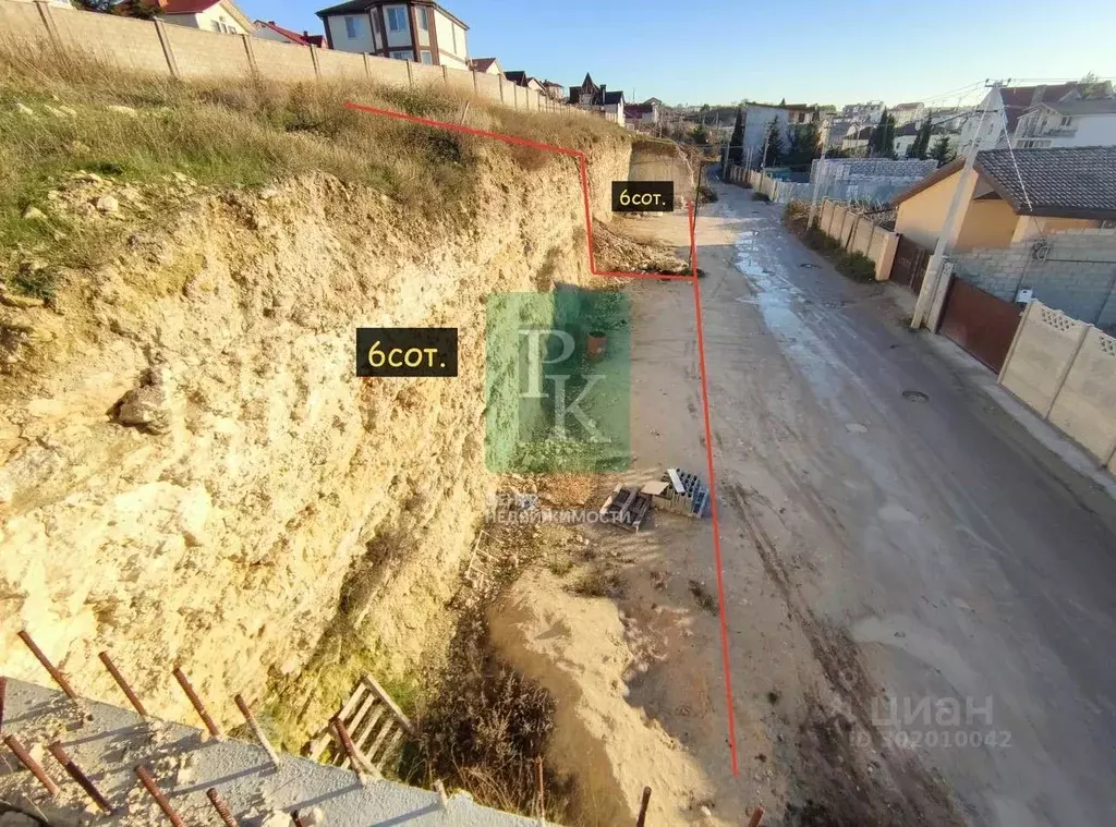 Участок в Севастополь ул. Коралловая, 80 (6.0 сот.) - Фото 1