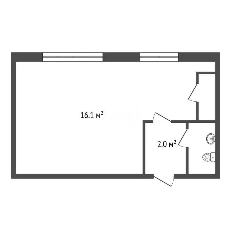 Квартира-студия: Белоусово, Лесная улица, 3 (20.3 м) - Фото 0