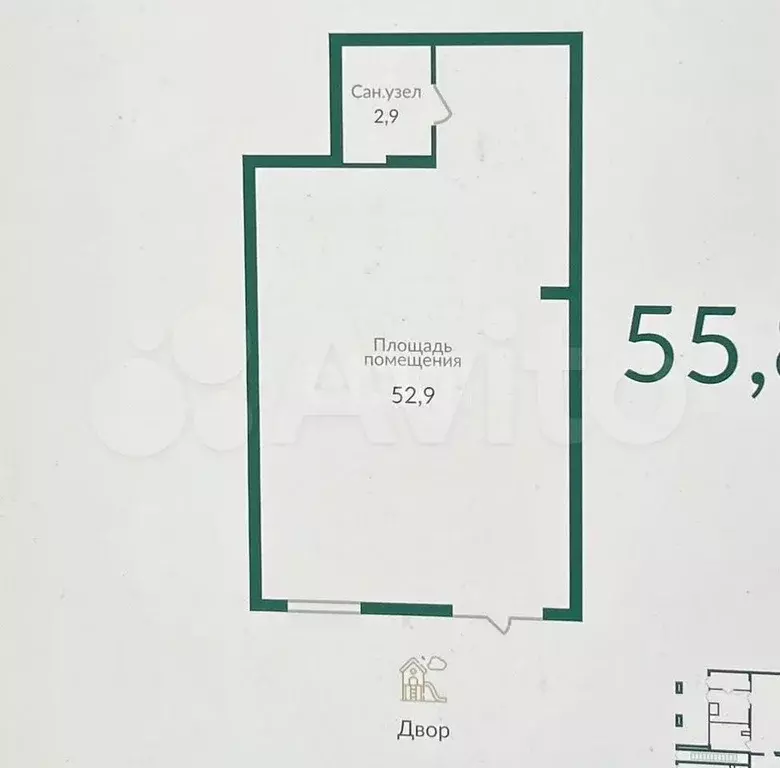 ПСН в ЖК Экопарк 55.8 м без комиссии - Фото 0