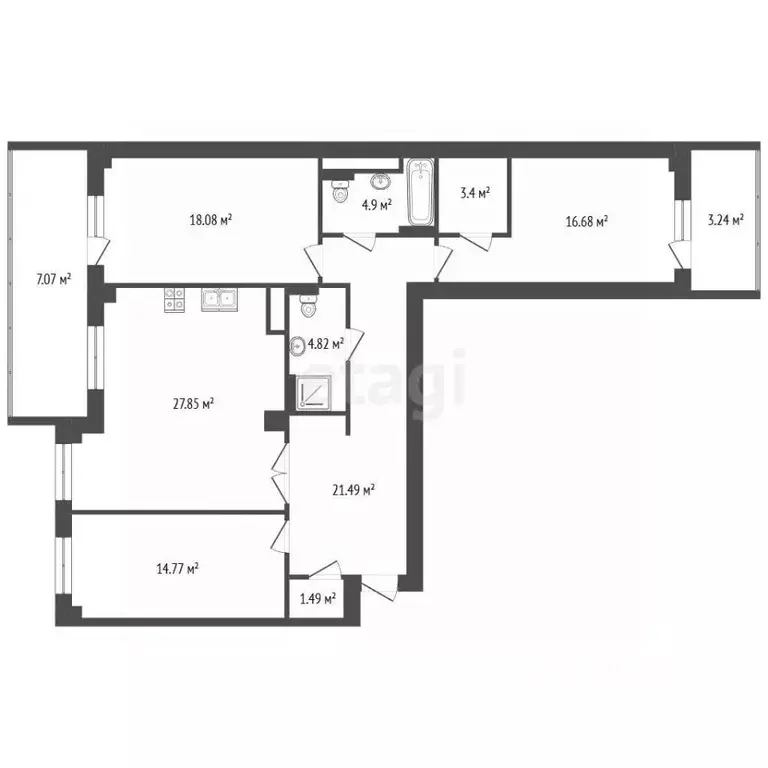 3-к кв. Москва ул. Каховка, 37к1 (120.0 м) - Фото 1